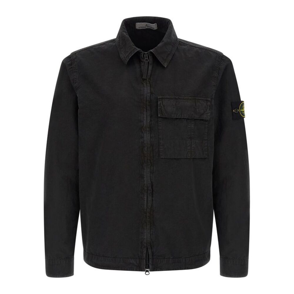 Stone Island Black Cotton Men's Blouse